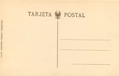 Cádiz — Vue partielle du Muelle — Tarjeta Postal Thomas, n° 11246 — Verso