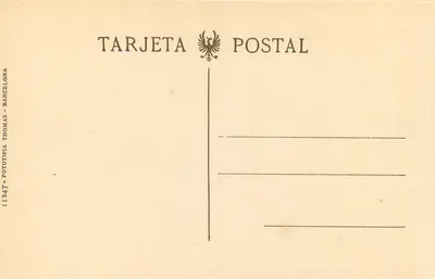 Patio del Casino Gaditano — CÁDIZ — editor Thomas, n° 247 — Verso