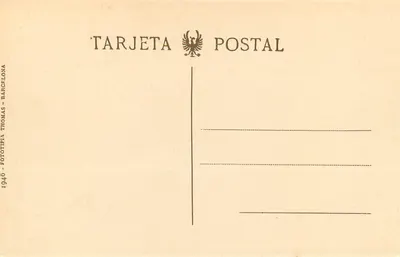 Cádiz (Extramuros) — Paseo de Augusta Julia — Tarjeta Postal Thomas, Barcelona — Verso