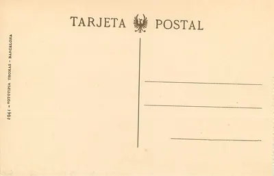 Cádiz - El Faro — farol de Cádiz — editor Fototipia Thomas, Barcelona — Verso