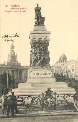 Cádiz — Monumento a Segismundo Moret — Phototypia Thomas, Barcelona