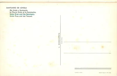 Santuário de Loyola — Río Urola — J. Echezarreta, Maripézel — Verso
