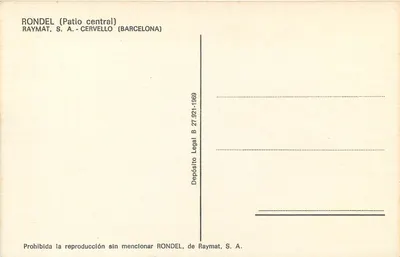 Patio central — Raymat, S.A. - Cervello (Barcelone) — Rondel — Rewers