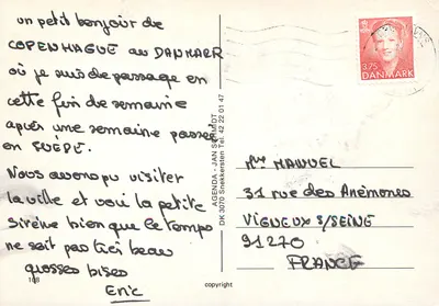 Kopenhaga — Ratusz i plac — Agenda - Jan Schmidt, n°108 — Rewers
