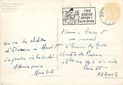 Kronborg, Wieża Króla — Kai Brammers Boghandel, nr 9341 — Rewers