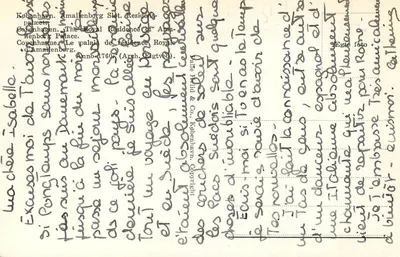 Copenhague - Palácio de Amalienborg — Editor Hvid & Co. n° 516 — Verso