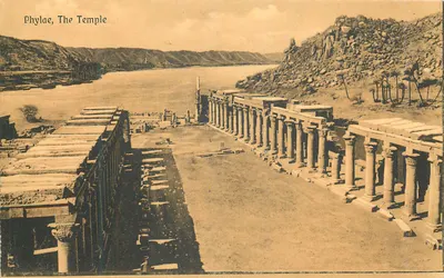 Phylae, O Templo — Egito — Éditeur Lichtengstern & Harari