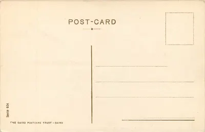 Héliopolis - Rua Sant Stefano — editor The Cairo Postcard Trust, série 634 — Verso