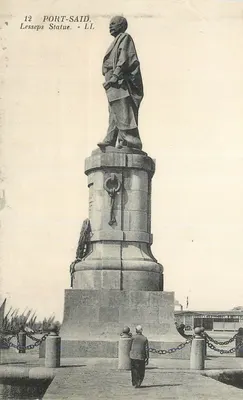 Port-Saïd — Estátua de Lesseps — LL