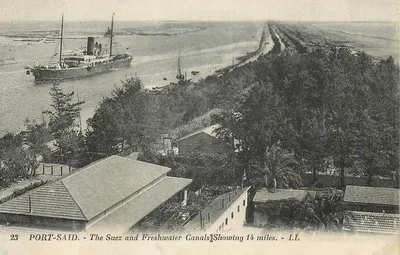 Port-Saïd — O Canal de Suez e o Canal de Água Doce — LL