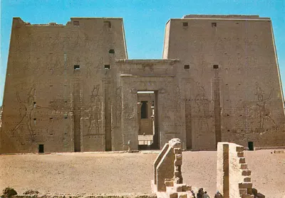 Templo de Edfu — Templo de Hórus — Edição da Companhia Egípcia de Cartas Postais