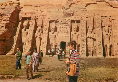 Templo de Abou-Simbel — Egito — editor The temple of Abu-Sémbel, n° 0.78