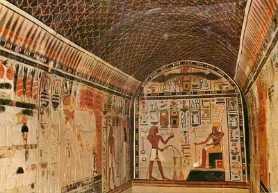 Capela pintada do rei Tutmés III — XVIII dinastia — editor K. Lambelet & Co., Caire