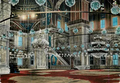 Intérieur de la Mosquée Aly — Égypte — éditeur K. Lambelet succ. - n° 32