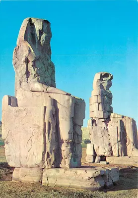 Colossos de Mémnon — Tebas — Caire — editor Giovanni Trimboli