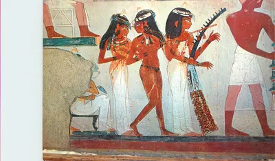 Tumba de Nakht — Dançarinas e Músicas — Lehner & Landrock, Cairo