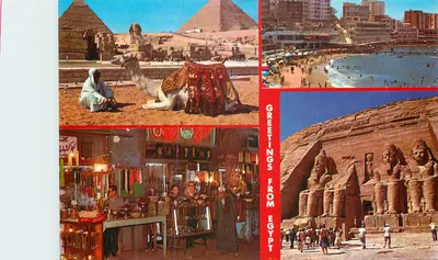 Pirâmides de Gizé — Esfinge, praia de Stanly, templo de Ramsés II — Greetings from Egypt