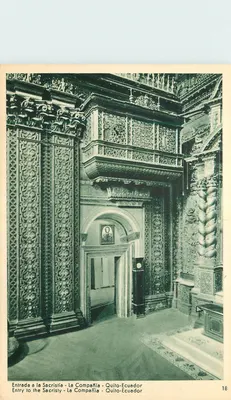 Entrada para a Sacristia - La Compañía - Quito-Ecuador