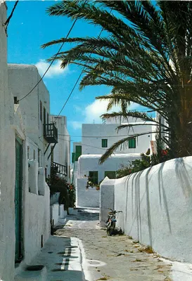 Mykonos — Rua estreita — Editor Rotalcolor, n° 43778