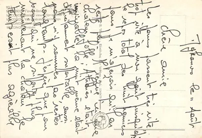 Mykonos — Ogólny widok wiosną — B. H. Ποδος, Αθήνα, n° 324579 — Rewers