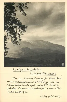 Região de Delfos — O Monte Parnasso — Cliché Budé 457