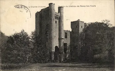 Ruínas do Castelo de Passy-les-Tours — Boivinons de la Charité (Nièvre)