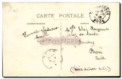 Carcassonne — Widok panoramiczny z południowego zachodu — wydawca nieznany, nr 24 — Rewers