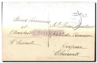 Soldado em uniforme — 'Honneur à la jeune Classe' — Visé Paris n°2303 — Verso