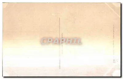 Zachód słońca nad morzem — jacht z fioletową żaglą — Lithographie à Nuÿes, Francja — Rewers