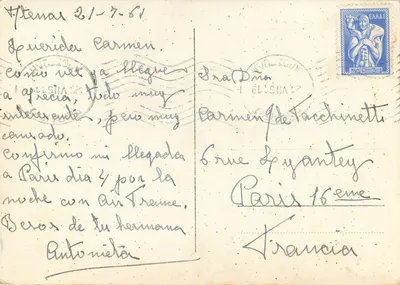 Hermes Praksysa — Muzeum Olimpii — wydanie Way P. L. Paryż — Rewers