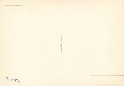 O Pártenon — Atenas — V.P. (editor) — Verso