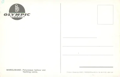 Mikrolimano — Przyjemny port i centrum żeglania — Olympic Airways — Rewers