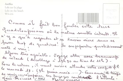 Rynek owocowy — Guadeloupe — wydawca J. Ducanee / TOP — Rewers