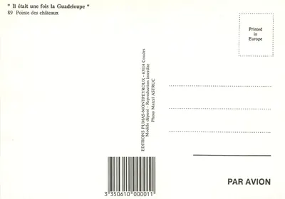 Ponta dos Castelos — Guadalupe — Edições Pumas-Montpeyroux — Verso