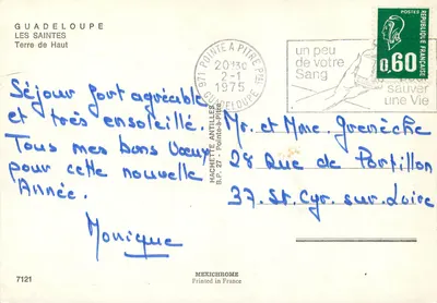 Les Saintes — Terre de Haut — editor IRIS — Verso