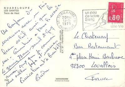 Les Saintes — Terre de Haut — editor IRIS, série 7121 — Verso