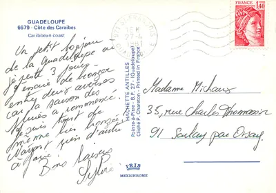 Côte des Caraïbes — Guadeloupe — éditeur IRIS — Rewers