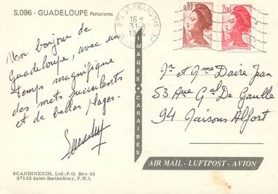 Panorama da Guadeloupe — S.096 — SCANDINEXIM, Ltd. — Verso
