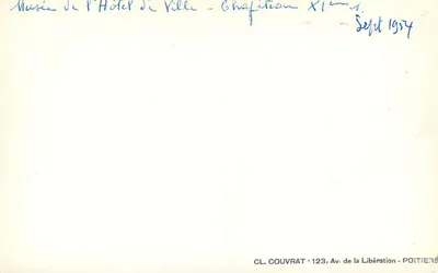 Museo dell'Hôtel de Ville - Capitello del XI secolo — CL. COUVRAT, n°123 — Verso