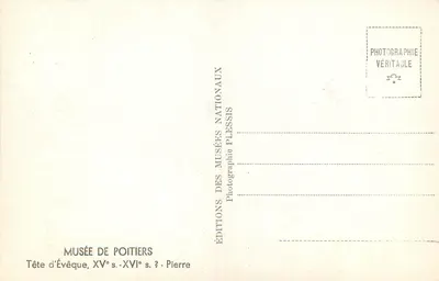 Cabeça de bispo — Século XV–Século XVI? — Edições dos Museus Nacionais Plessis — Verso