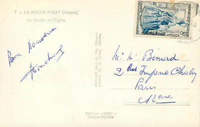La Roche-Posay (Vienne) — A Moinha e a Igreja — Edições Caby — Verso