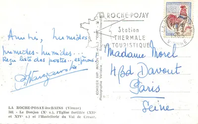 La Roche-Posay — Zamek i Fortyfikowana Katedra — Wyd. Macón (TS-et-L.) — Rewers