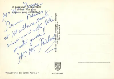 Zbiornik wokół Monts d'Ambazac — Limoges — Wydawnictwo Modernes «Théolac» — Rewers