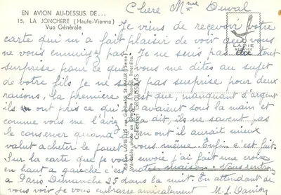 La Jonchère (Haute-Vienne) — Ogólny widok — Wydawnictwo Lapie — Rewers