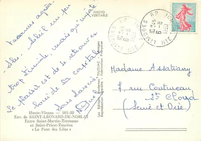 Il Ponte dei Lillà — Saint-Léonard-de-Noblat — Les Éditions Théojac — Verso