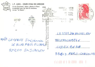 Pittoreski Limousin — rzeka w Limousin — Wydawnictwo TEPEC — Rewers