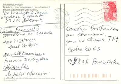Rzeki Limousin — Widok Limousin — (R.A.) © IN'ÉDITE, b.p. 1528 87020 Limoges — Rewers