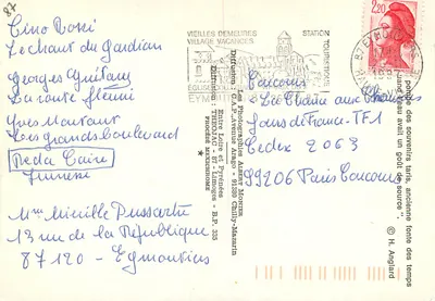 Pompe à eau antiga — O Châeur do Gardian — Velhas Moradias — Verso