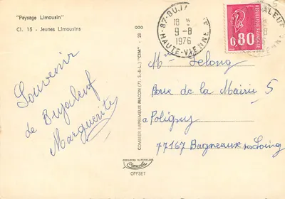 Jeunes Limousins — Paesaggio Limousin — CIM — Verso