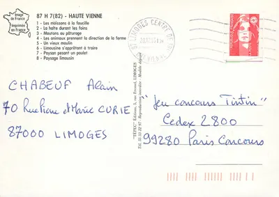 Haute Vienne — Sceny z życia wiejskiego — TEPEC Wydawnictwo — Rewers
